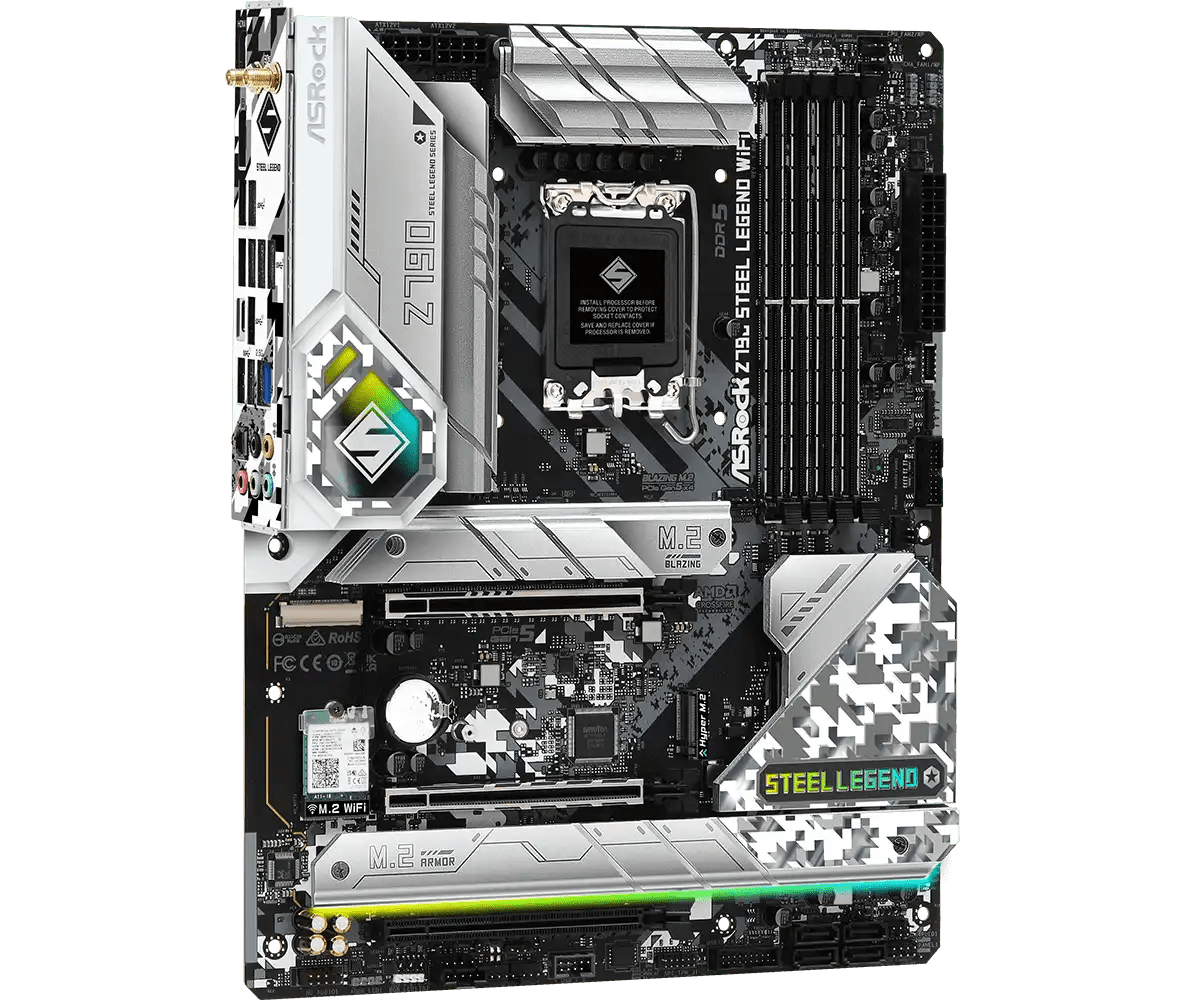 ASRock Z790 Steel Legend WiFi LGA 1700 Socket Intel Motherboard | 90 - MXBKD0 - A0UAYZ - Vektra Computers LLC ASRock Z790 Steel Legend WiFi LGA 1700 Socket Intel Motherboard | 90 - MXBKD0 - A0UAYZ - Vektra Computers LLC